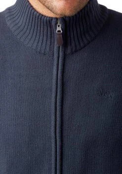 Man's World Strickjacke aus Baumwollmischung Schwarz, Marine -Mans Kleidung Geschaft 11527780