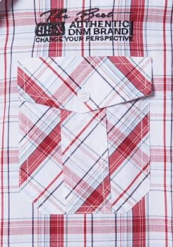 Man's World Kurzarmhemd mit modischen Applikationen -Mans Kleidung Geschaft 13774690