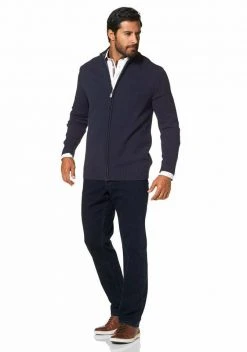 Man's World Strickjacke aus Baumwollmischung Schwarz, Marine -Mans Kleidung Geschaft 14121582