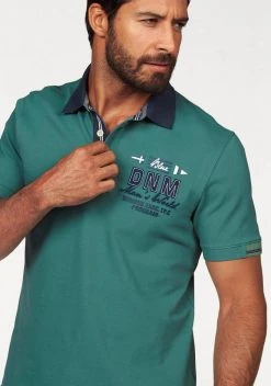 Man's World Poloshirt in Piqué-Qualität mit Kontrastkragen -Mans Kleidung Geschaft 16190853