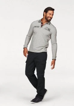 Man's World Cargohose (Set, mit Gürtel) mit Zip-Off Funktion Schwarz, Grau -Mans Kleidung Geschaft 16212751