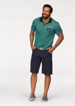 Man's World Poloshirt in Piqué-Qualität mit Kontrastkragen -Mans Kleidung Geschaft 16215539