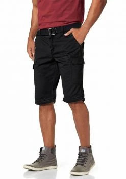Man's World Cargohose (Set, mit Gürtel) mit Zip-Off Funktion Schwarz, Grau -Mans Kleidung Geschaft 17005277