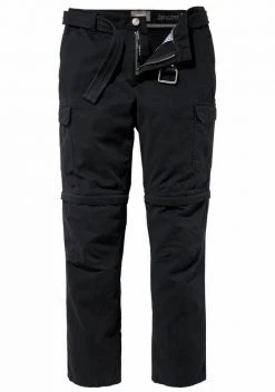 Man's World Cargohose (Set, mit Gürtel) mit Zip-Off Funktion Schwarz, Grau -Mans Kleidung Geschaft 17005279
