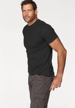 Man's World T-Shirt (Packung, 3-tlg., 3er-Pack) Basic T-Shirt mit trageangenehmer Qualität Olivgrün | khaki | natur, Weiß | weiß | weiß, Schwarz | schwarz | schwarz, Rot | marine | grau-meliert -Mans Kleidung Geschaft 17006698