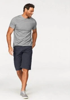 Man's World T-Shirt (Packung, 3-tlg., 3er-Pack) Basic T-Shirt mit trageangenehmer Qualität Olivgrün | khaki | natur, Weiß | weiß | weiß, Schwarz | schwarz | schwarz, Rot | marine | grau-meliert -Mans Kleidung Geschaft 17024757