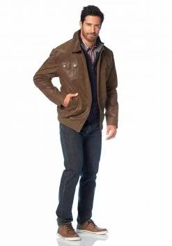 Man's World Troyer mit Reißverschluss am Kragen Anthrazit-meliert, Marine -Mans Kleidung Geschaft 18836656