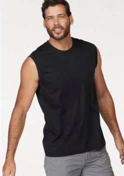 Man's World Muscleshirt (Packung, 2-tlg., 2er-Pack) aus reiner Baumwolle Blau | schwarz, Grau-meliert | olivgrün -Mans Kleidung Geschaft 18943825