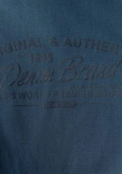 Man's World Kurzarmhemd mit Chambrayeinsätzen Rauchblau, Rot -Mans Kleidung Geschaft 1abb31b3 27c0 569a b0ec a162a859571f