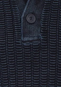 Man's World Troyer mit Ärmelbadge Dunkelblau, Schwarz -Mans Kleidung Geschaft 20717075