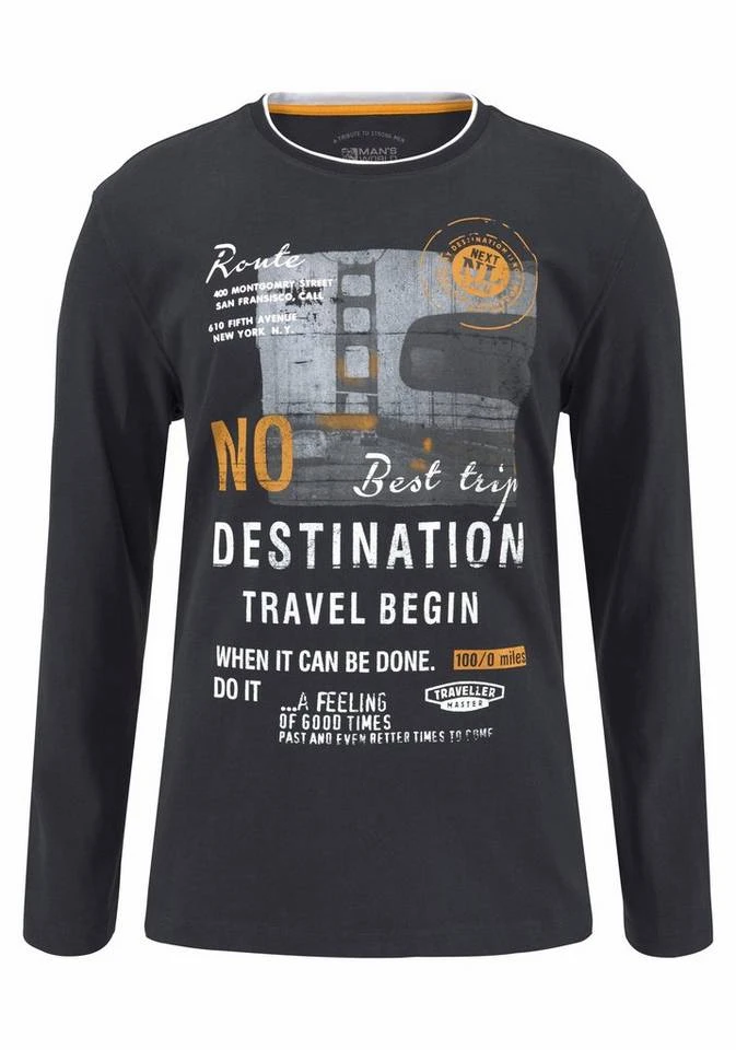 Man's World Langarmshirt mit mehrfarbigem Print 5 Man's World Langarmshirt mit mehrfarbigem Print – Bild 5