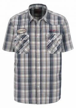 Man's World Kurzarmhemd im Karodesign -Mans Kleidung Geschaft 20717835
