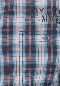 Man's World Kurzarmhemd mit kleinem Print -Mans Kleidung Geschaft 20718396