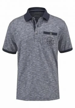 Man's World Poloshirt in melierter Optik -Mans Kleidung Geschaft 20718501