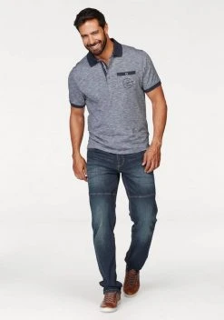 Man's World Poloshirt in melierter Optik -Mans Kleidung Geschaft 20807255