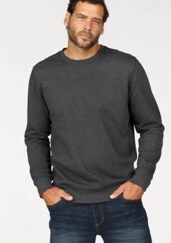 Man's World Sweatshirt aus Baumwollmischung Blau-meliert, Anthrazit-meliert, Rot-meliert, Dunkelblau -Mans Kleidung Geschaft 22044198
