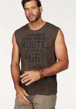 Man's World Muscleshirt (Packung, 2-tlg., 2er-Pack) aus reiner Baumwolle Blau | schwarz, Grau-meliert | olivgrün