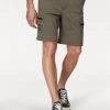 Man's World Shorts aus pflegeleichtem Material Schwarz, Khaki