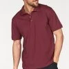 Man's World Poloshirt Piqué Marine, Weinrot, Weiß, Curry