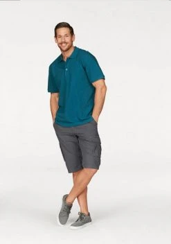 Man's World Cargobermudas (Set, mit Gürtel) aus robustem Material Marine, Anthrazit -Mans Kleidung Geschaft 25920336