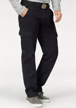 Man's World Cargohose mit aufgesetzten Taschen Schwarz, Khaki, Olivgrün, Grau -Mans Kleidung Geschaft 27418215