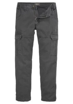 Man's World Cargohose mit aufgesetzten Taschen Schwarz, Khaki, Olivgrün, Grau -Mans Kleidung Geschaft 27418439
