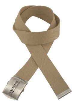 Man's World Stoffgürtel Mit Koppelschließe, Textilbandgürtel Marine, Schwarz, Beige, Grau -Mans Kleidung Geschaft 28812312