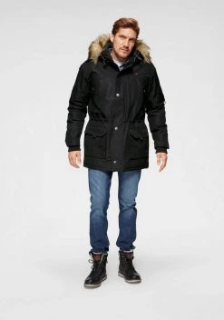 Man's World Parka Schwarz, Dunkelblau -Mans Kleidung Geschaft 29124762