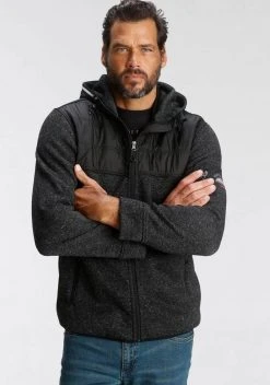 Man's World Fleecejacke Hellgrau-blau, Schwarz-meliert -Mans Kleidung Geschaft 2b725c46 3630 583c 98bd 39ca75e77bca