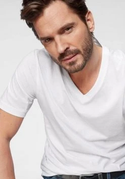 Man's World V-Shirt (Packung, 3-tlg., 3er-Pack) Schwarz, Weiß -Mans Kleidung Geschaft 30414178