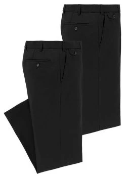 Man's World Anzughose (Spar-Set, 2-tlg., 2er-Pack) 2. Hose in Schwarz Anthrazit | schwarz, Hellgrau | schwarz -Mans Kleidung Geschaft 30550877