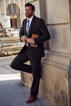 Man's World Baukastensakko »Mans World Baukastensakko MW3901« Schwarz, Grau, Marine -Mans Kleidung Geschaft 31f45cfd ee36 56cb 8f58 c7b18651ca50