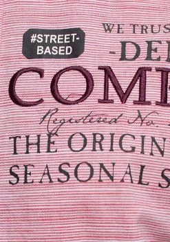 Man's World Kurzarmhemd in modischer Streifenoptik Hellrot, Hellblau -Mans Kleidung Geschaft 32392152