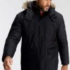 Man's World Parka Schwarz, Dunkelblau