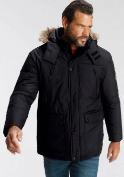 Man's World Parka Schwarz, Dunkelblau