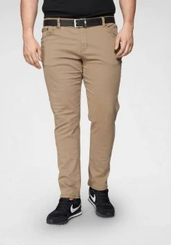 Man's World Dehnbund-Hose Stretchhose mit Dehnbund Khaki, Blau -Mans Kleidung Geschaft 33103596