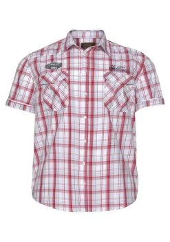 Man's World Kurzarmhemd mit modischen Applikationen -Mans Kleidung Geschaft 33105355