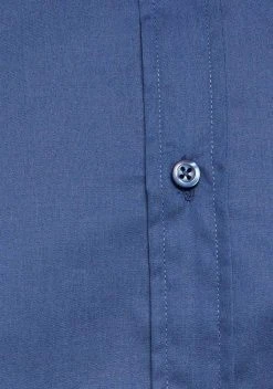 Man's World Businesshemd abgesteppte Knopfleiste Weiß-leicht transparent, Blau -Mans Kleidung Geschaft 33409292