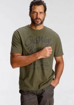 Man's World T-Shirt mit Print in Used-Optik Indigo, Oliv, Schwarz -Mans Kleidung Geschaft 353429c7 094f 56a9 92ff 19f2293208e3