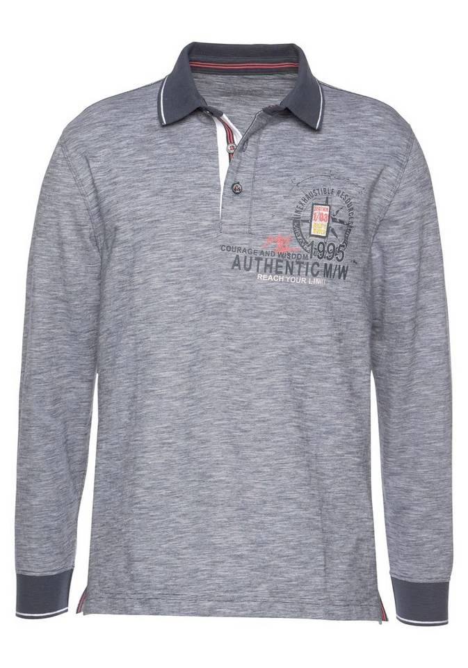 Man's World Langarm-Poloshirt 5 Man's World Langarm-Poloshirt – Bild 5