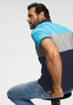 Man's World Poloshirt Blockstreifen -Mans Kleidung Geschaft 36076125
