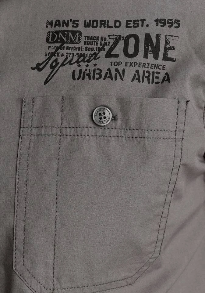 Man's World Langarmhemd mit kontrastfarbenem Print 5 Man's World Langarmhemd mit kontrastfarbenem Print – Bild 5