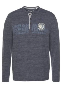 Man's World Henleyshirt In melierter Optik