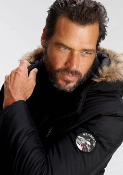 Man's World Parka Schwarz, Dunkelblau -Mans Kleidung Geschaft 49e2f128 4d3a 544e b567 b053f755accd