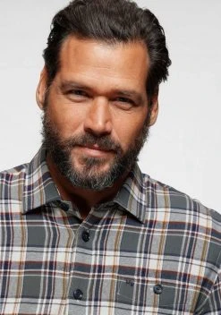 Man's World Flanellhemd Modisches Großkaromuster Grau-blau-weiß, Blau-offwhite-kariert -Mans Kleidung Geschaft 6bc5d796 e8ae 5d09 8e9a 8ad0d5e2bb21