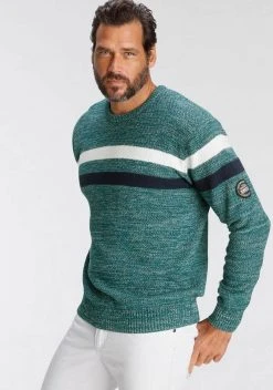 Man's World Strickpullover in melierte Optik Türkis-weiß-blau, Blau-meliert -Mans Kleidung Geschaft 7749c784 0411 52c7 bf64 96bf4bb070e9