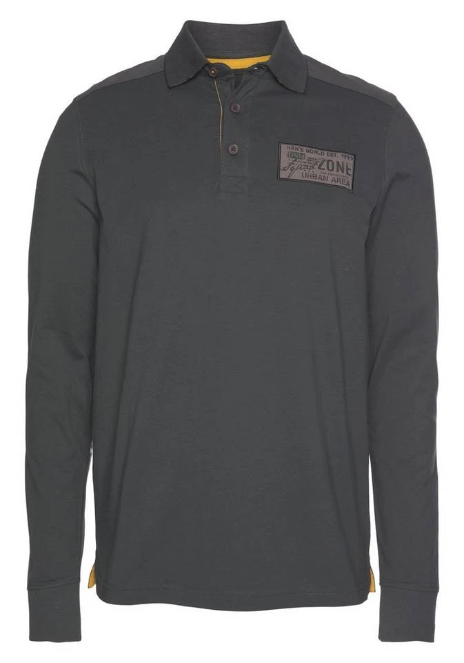 Man's World Langarm-Poloshirt 1 Man's World Langarm-Poloshirt