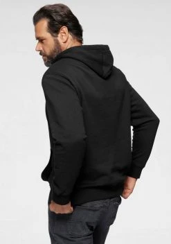 Man's World Kapuzensweatshirt mit Kontrast- Details Schwarz, Blau -Mans Kleidung Geschaft 8af10e2c d9db 5d18 82ab e4585d85e88c