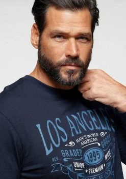 Man's World Langarmshirt Mit großem Schriftprint -Mans Kleidung Geschaft 906d833b c303 5a56 a83f 6cc18119d978