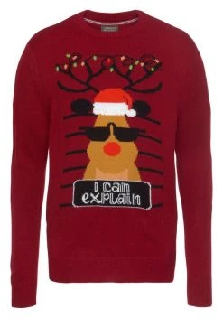 Man's World Rundhalspullover »Rentier« -Mans Kleidung Geschaft 91614f46 e9cc 51da 94d6 b404ccfcb7e2